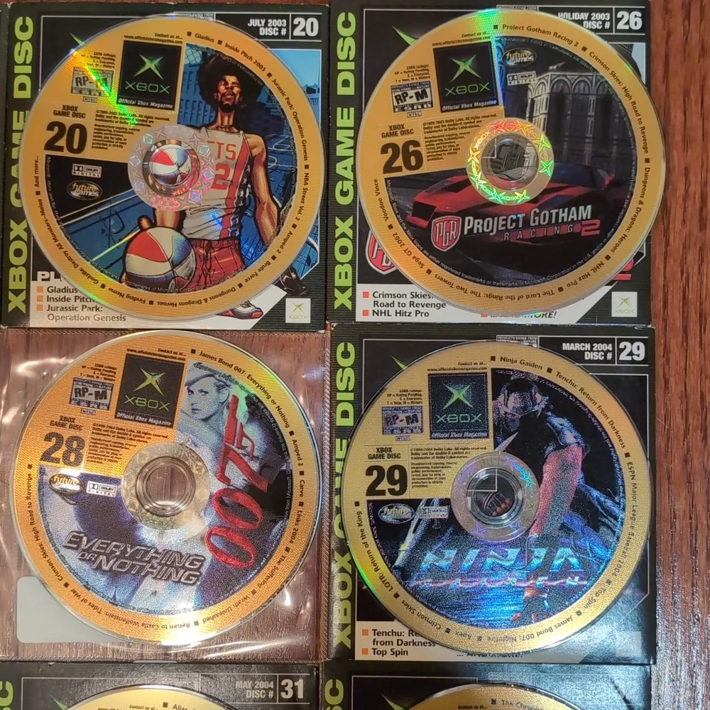 Xbox Demo Discs Offical Xbox Magazine Issues 19 20 26 27 28 29 30 31 32 33 35